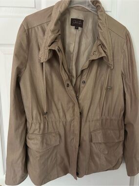 4/$100 Jessica Beige Utility Anorak Jacket size XL 18